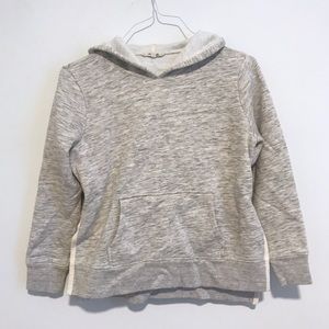 Madewell | Side Slits Cropped Sweatshirt Cream S